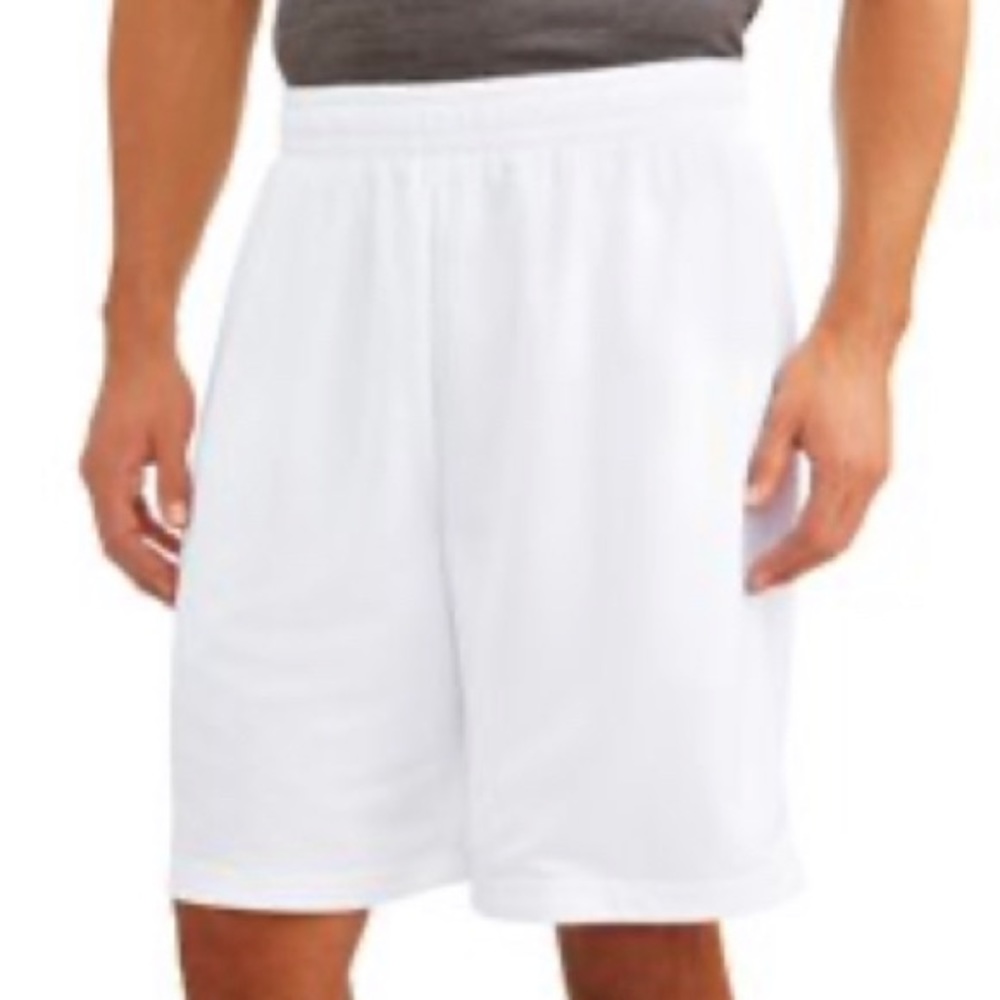 men’s white basketball shorts
